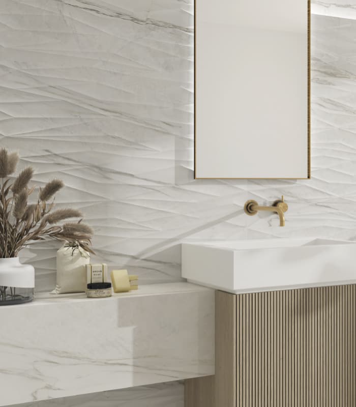 PORCELANATO COLK TRENTO WHITE RECT BRILLO (31.6*100) 1.58 M2 (F12)