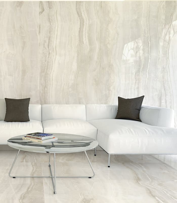 PORCELANATO PZS PANEL QUEEN IVORY PULIDO RECTI (80*160) 