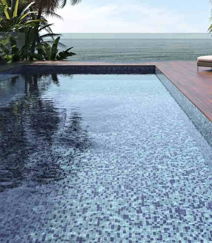 MOSAICO  FLUORESCENTE AZUL  25 UN