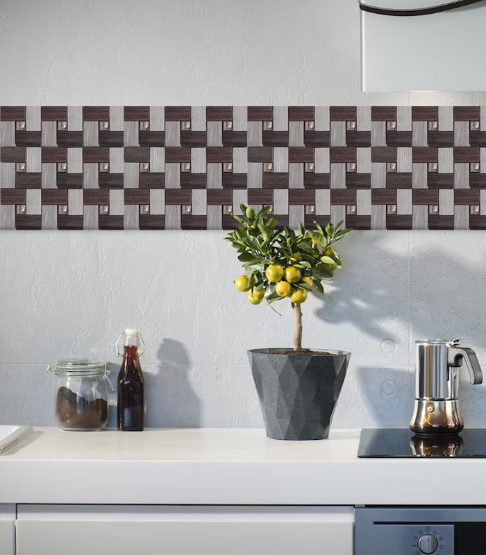 MOSAICO CENFART PORTOVELLO MACERATA GRIS (30X30) 12 UN