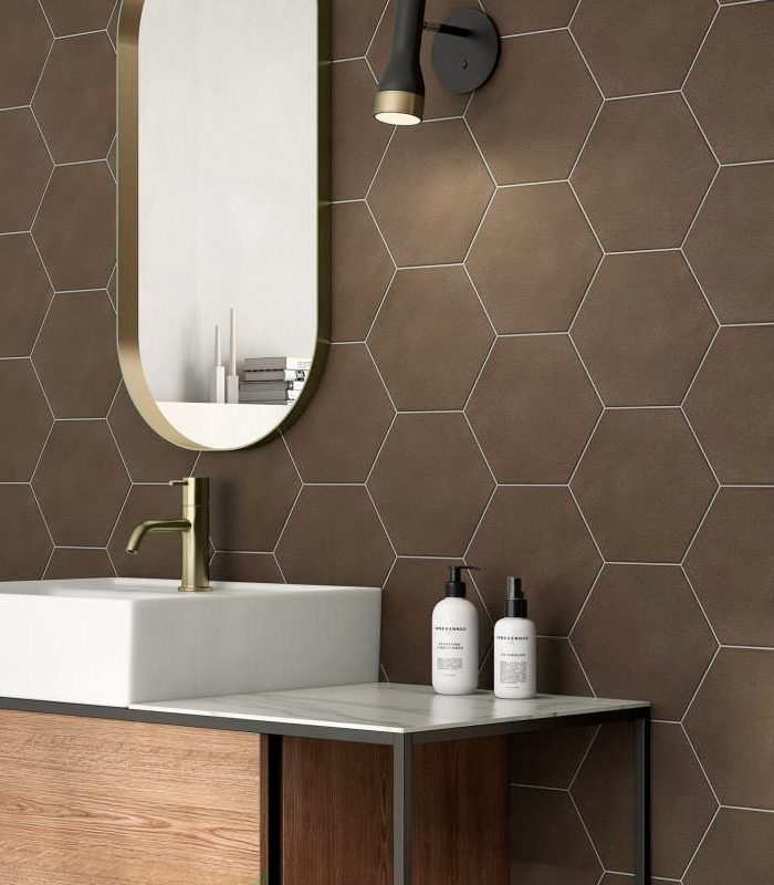 CERAMICA PAM GRACE BROWN (13*15) MUESTRA                                        