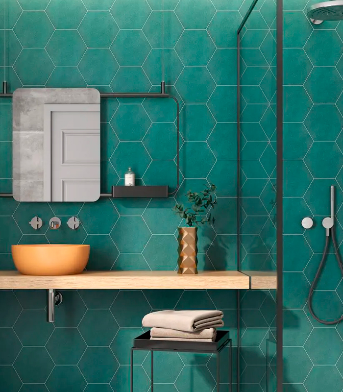 CERAMICA PAM GRACE GREEN (13*15) MUESTRA                                        