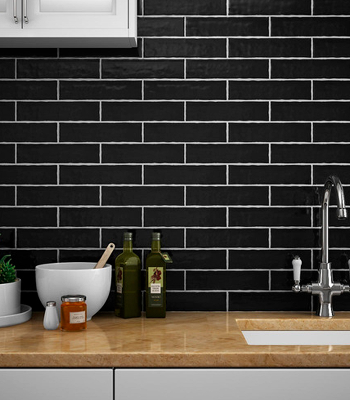 CERAMICA PAM RVTO MAYOLICA NEGRO MATE (7.5*30) MUESTRA                          