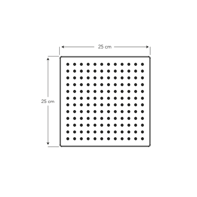 BRIGGS REGADERA CUADRADA ABS 25 CM