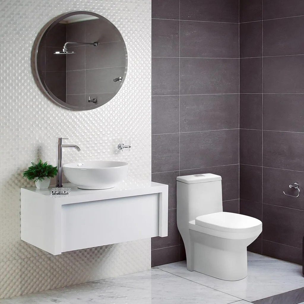 BOWL GRA BARI BLANCO CON ROBOSE CROMADO (SV401021)