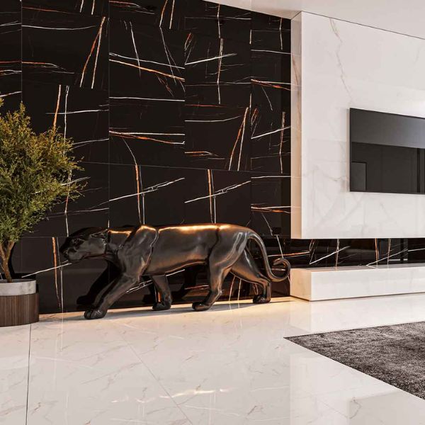 SEMIGRES PORCELANICO LUM BLACK SUPREME POL C1 (75*75) 2.81 MT2