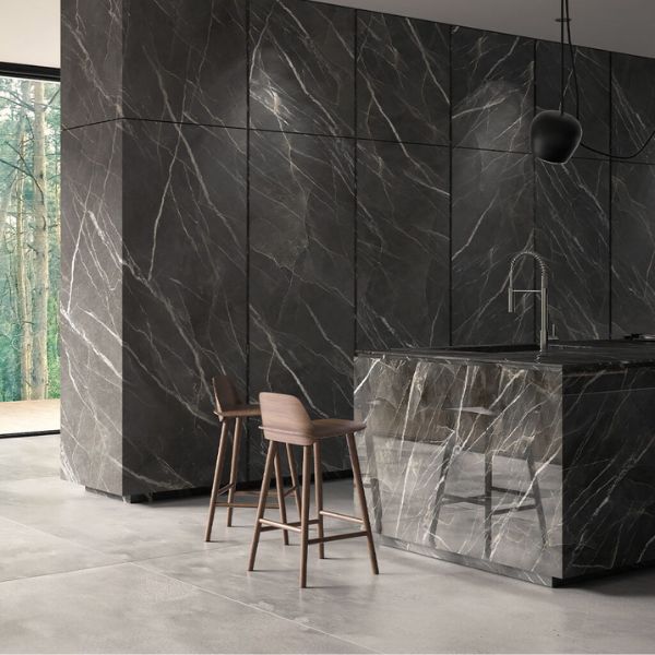 PORCELANATO LAM TOZZ DIAMOND CALAC BLACK LUC STARLIT 5MM (120*160) (UND)