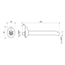 BRAZO DE DUCHA PARA DUCHAS ELECTRICAS BL