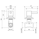 LLAVE FV DUCHA SCALA LEVER CROMO (E479.01/06CR)