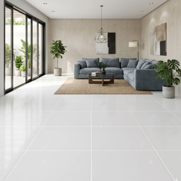 PORCELANATO ECU AGORA BLANCO BRILLANTE RECT TER (60*60) 1.80 MT
