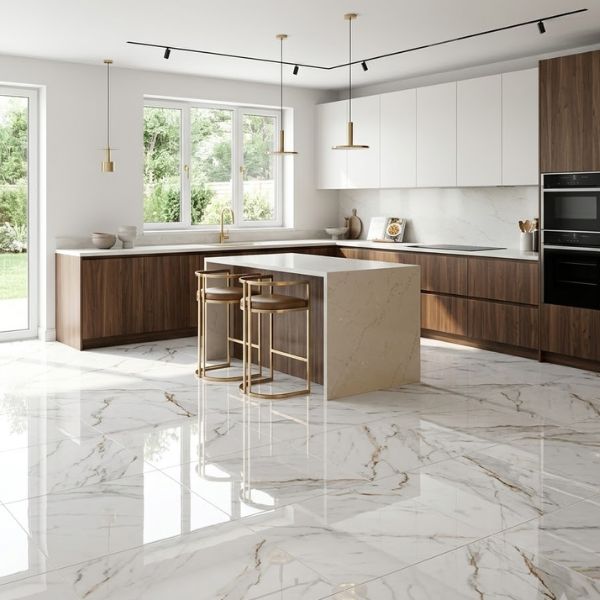 PORC TRN STATUARIO BOTTEGA GOLD C1 (60*120) 1.44 MT2 (32 Cj*P)