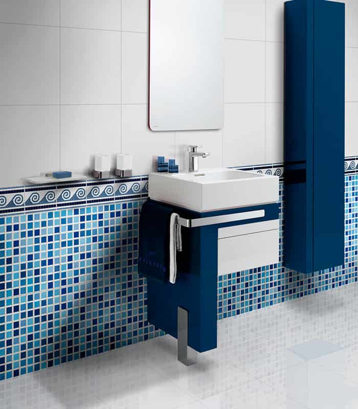 CERAMICA  PEPELMA MATE AZUL (36x36) 1.81 MT