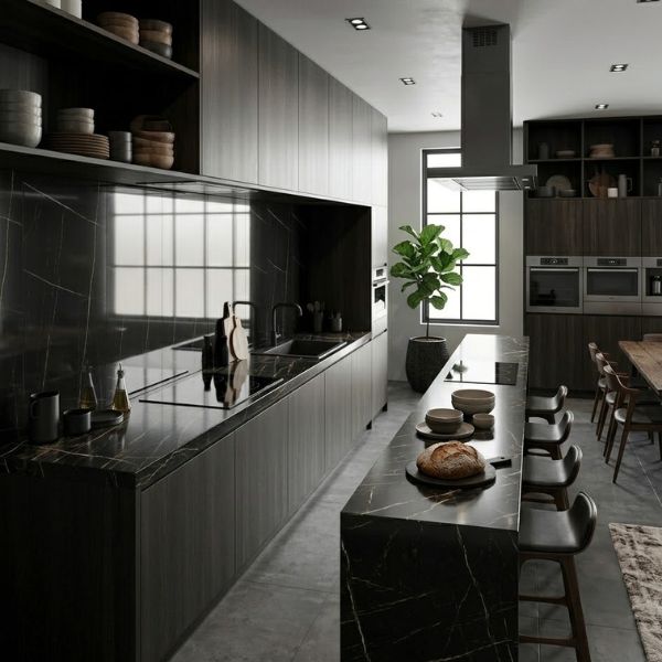 PORCELANATO TREN  LAURENT BLACK HG C1  (60*120) 1.44 M2 (68CJ*P)