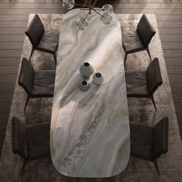 PORC XXL LAM DIAMOND ONICE GRIGIO LUC.STARLIT  (054_B) C1 5MM (162*324) 5.25 M2