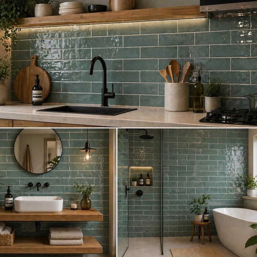 CERAMICA CERAL AQUARELA ESMERALDA C1 (7.5*25) 1.01 M2