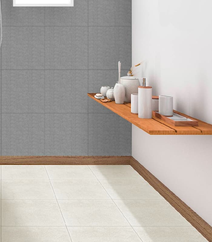 CERAMICA  REV RUST TRIVE PLATA (46*46) 1.90 MT