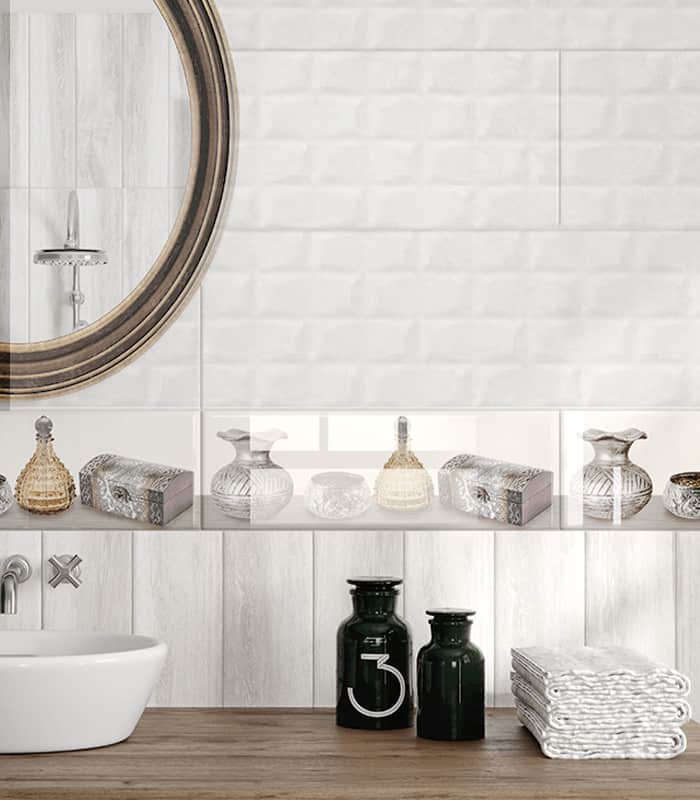 CERAMICA  MODERN WHITE PLUS ( 20x60) 1.95 M2