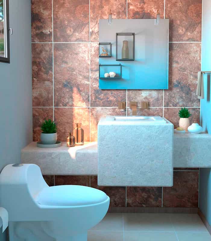 CERAMICA  PIZARRA OxIDO FD Ex CARAMELO (32.3*56) 1.45 M2 (72Cj*P)