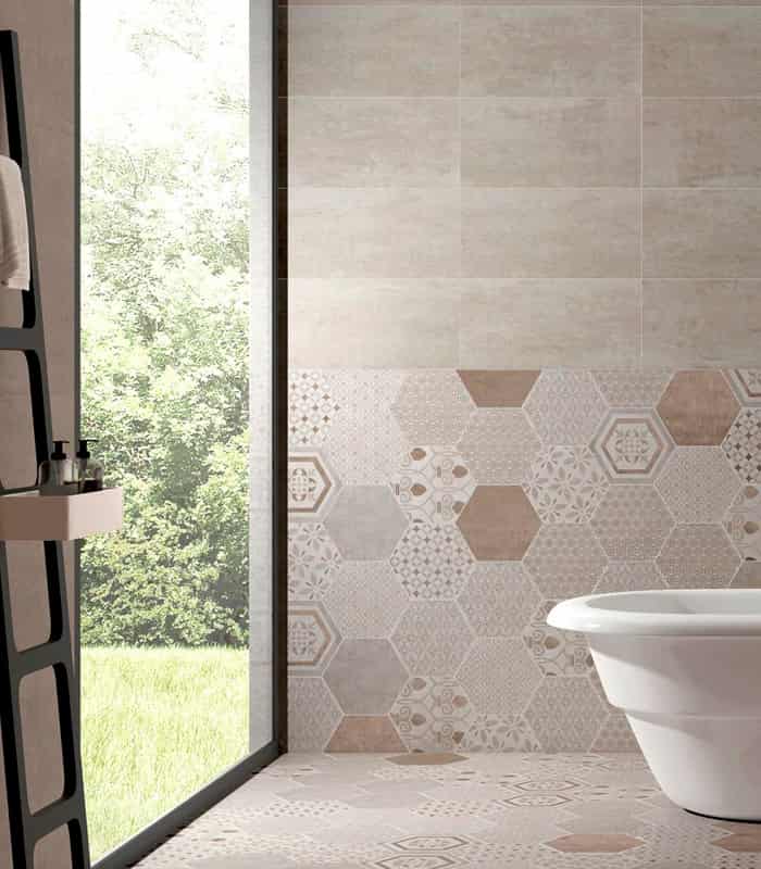 CERAMICA PAM AT. HEX. ALPHA MIX BEIGE (25.8*29) 1 M2 (11D)
