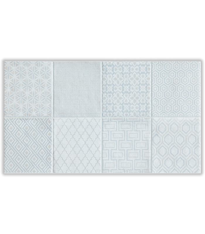 CERAMICA  DENALI WHITE DECO ExP (25x44) 1.65 MT