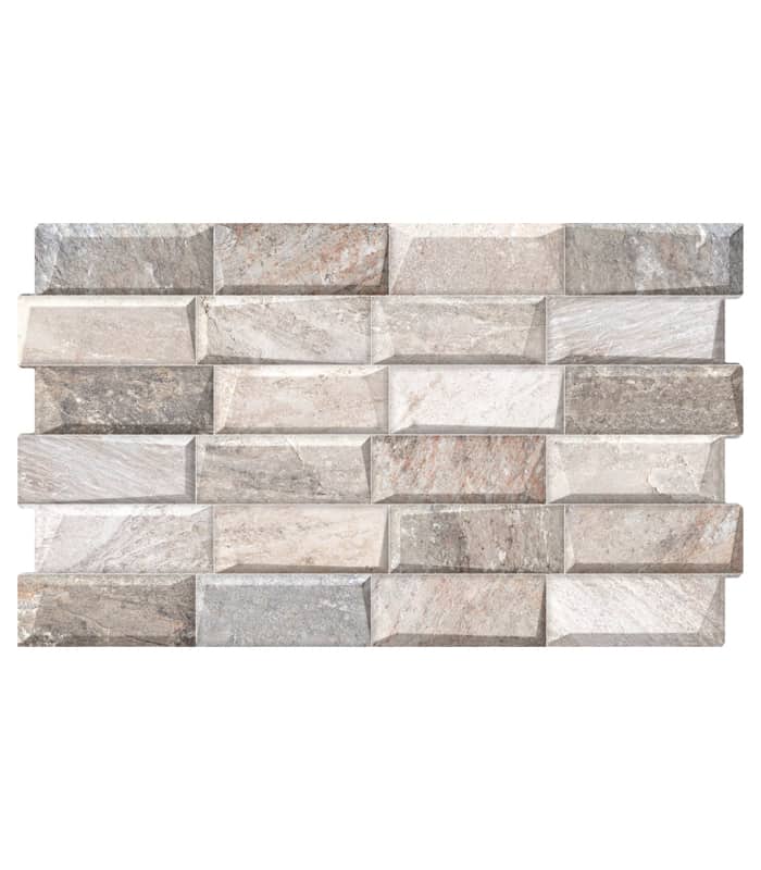 CERAMICA EMB INFINITY STONE GRAY (C54016) ( 34*58 ) 1.52 M2