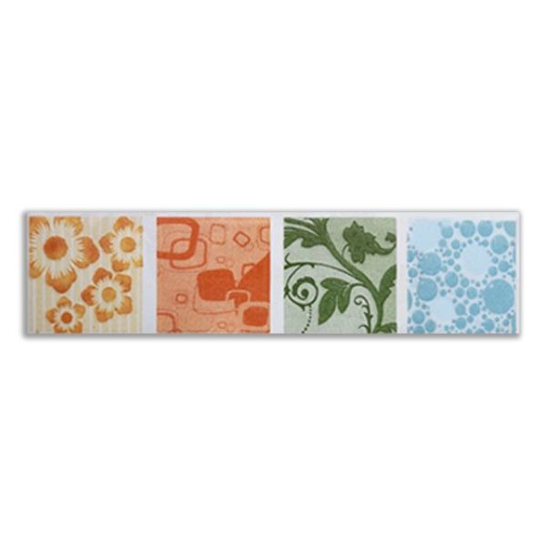CENEFA CENEFARTE VASSILY BLANCO(6X25)(48 UND)DECORADOS