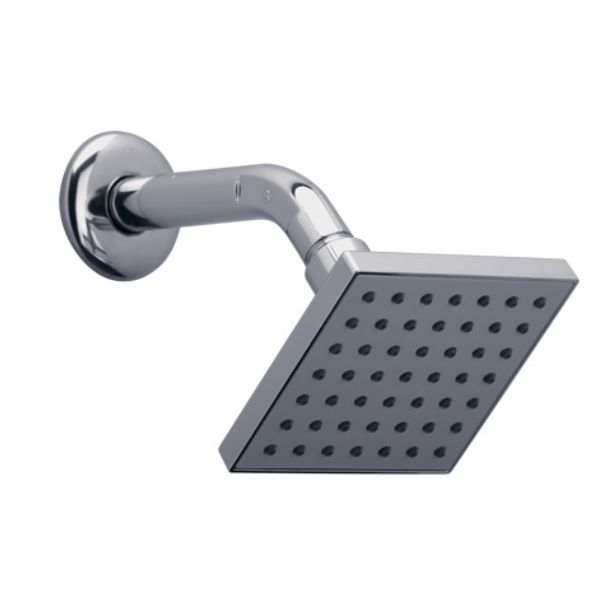 DUCHA FV CUADRADA PLASTICA 10CM CROMO (E120.50DH CR)