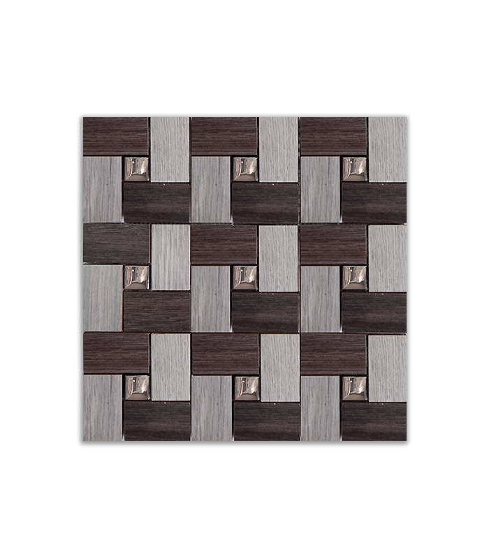 MOSAICO CENFART PORTOVELLO MACERATA GRIS (30X30) 12 UN